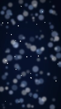 Orienta&ccedil;&atilde;o vertical fundo de glitter azul e prateado em loop cont&iacute;nuo