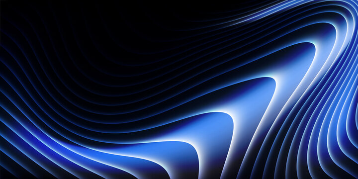 Abstract electric blue contour wave background with luminous flowing lines, futuristic topographic curves, dynamic layered texture, premium digital energy backdrop for technology branding and banners