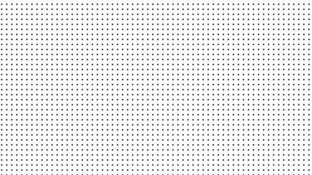 Minimalist Black and White Halftone Dot Grid Pattern Background Seamless Repeating Geometric Texture Loop