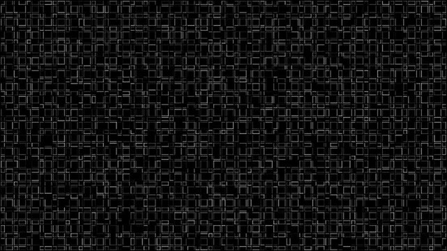 Seamless loop motion background (7s total: 1.5s fade, 4s seamless loop, 1.5s fade) featuring squares and rectangles pattern set background frames with gradient effect