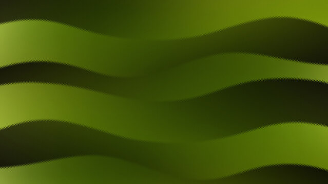 Abstract green curved wave background with a grainy texture for modern minimalist digital design projects, aesthetic graphic elements, and smooth flowing liquid shapes wallpaper.