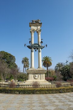 Christopher Columbus Monument, Jardines de Murillo, Seville, Andalusia, Spain