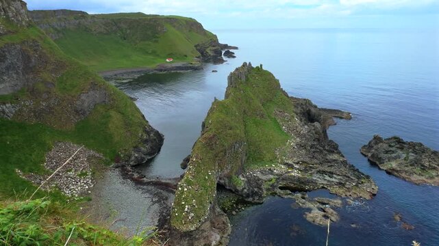 Giant's Causeway cliffs in Northern Ireland United Kingdom