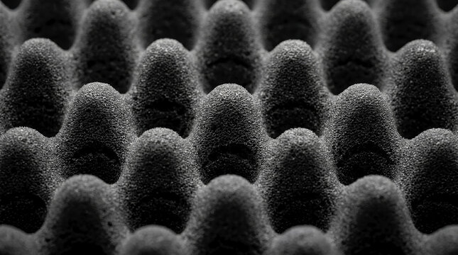 Acoustic Foam with Bubble Pattern for Sound Dampening and Noise Control in Recording Studios, Professional Audio Rooms, Home Theaters, Podcasting Setups, and Soundproofing Projects
