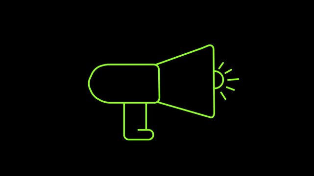 Megaphone Speaker Icon. megaphone loudspeaker.