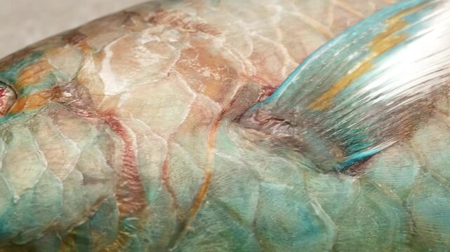 Parrotfish is a type of fish that is very important for the marine ecosystem.