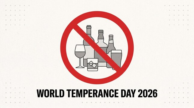 Stop sign with alcohol beverage illustrations