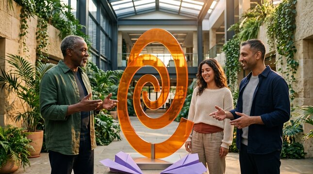Team celebrates a shared creative vision at work
