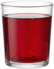 Red fruit juice in transparent glass © Mul