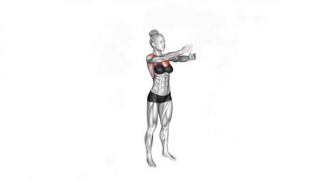 Criss Cross Arms Lift &mdash; Dynamically warms up the chest and shoulders while improving circulation and upper-body mobility.