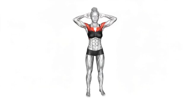 Bodyweight Standing Triangle Fly &mdash; Targets the inner chest with a triangular pressing path, building definition and mind-muscle connection.