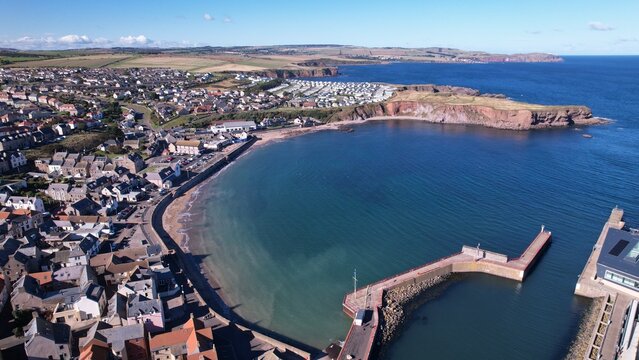 aerial view of Eyemouth 