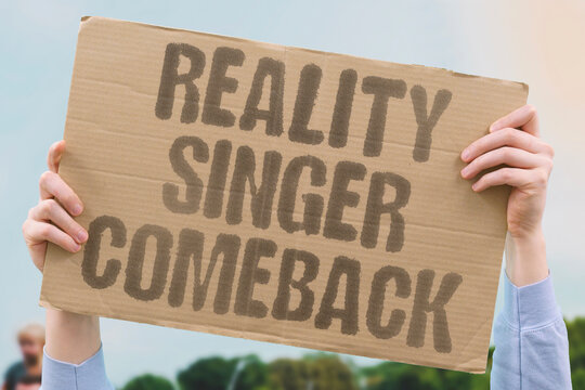 "Reality singer comeback" Former contest star launches fresh music career. SINGER. COMEBACK. REALITY. MUSIC. FANS.