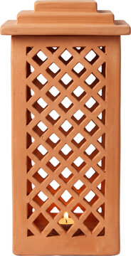 Tall Grid Column Light Vessel Cutout