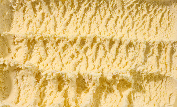 Vanilla and burbon ice cream texture