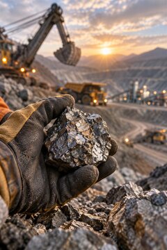 Deep underground development and excavation of rear earth critical minerals for Artificial intelligence AI, EVs and hyperscale data centres clouds semiconductor fabrication fab.