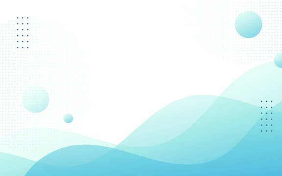 Abstract Gradient Blue Wave Graphic Background with Modern Geometric Circle and Dot Elements