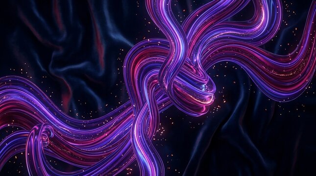 Neon light swirl