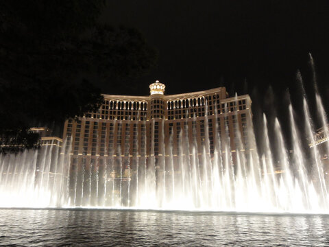 Fountains of Bellagio at Night