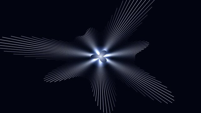 Abstract Light Starburst Patterns Dark Background