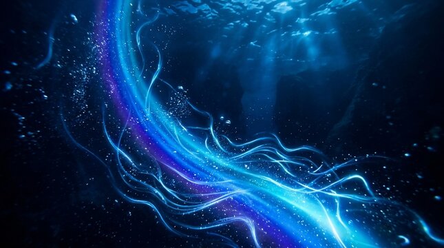 Abstract blue light