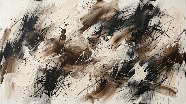 Abstract brush strokes