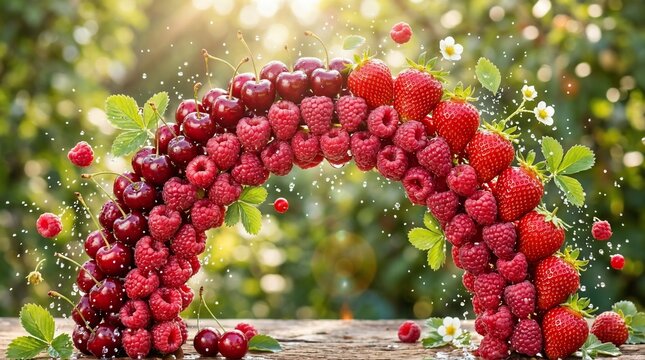 Berry rainbow arc