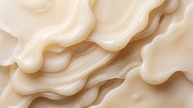 Melted Ivory Wax Texture with Smooth Flowing Layers