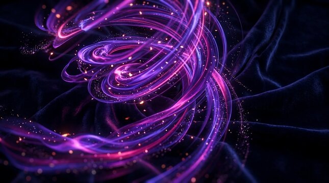 Neon light swirl