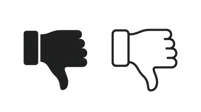 Downvote hand icon thumbs down gesture
