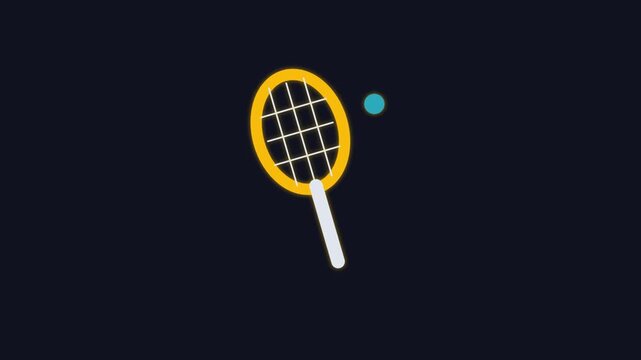 Animated Tennis Racket Sequence Motion