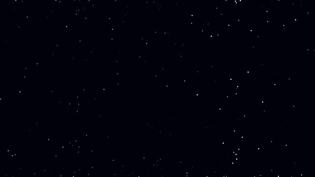 Night Sky With Milky Way Galaxy Over Dark Horizon