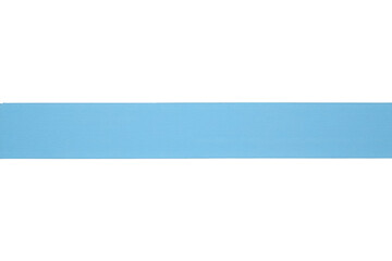 Obraz premium Clean blue horizontal paper strip transparent background