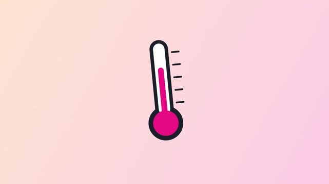 Thermometer showing rising temperature levels