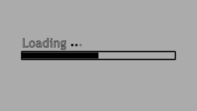Modern loading icon animation representing data processing, buffering, waiting, progress, and system loading. Clean digital interface element suitable for websites, dashboards, technology,