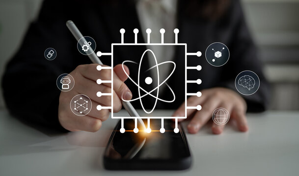 A quantum computing processor as the core of future technology. This innovation will power advancements in AI, blockchain, and complex problem solving. Motif