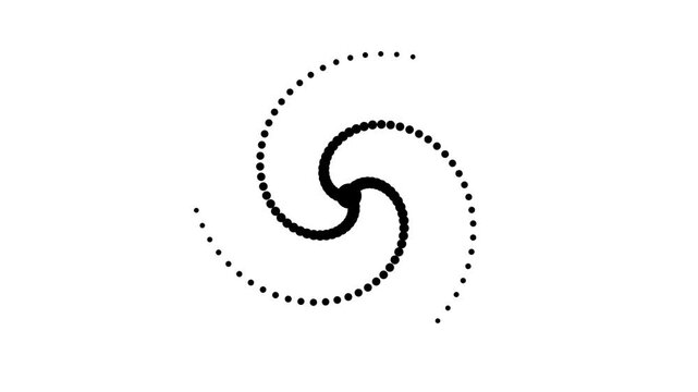 Spiral Galaxy Artwork with Dots