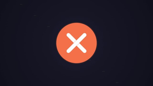 Three red close buttons on dark