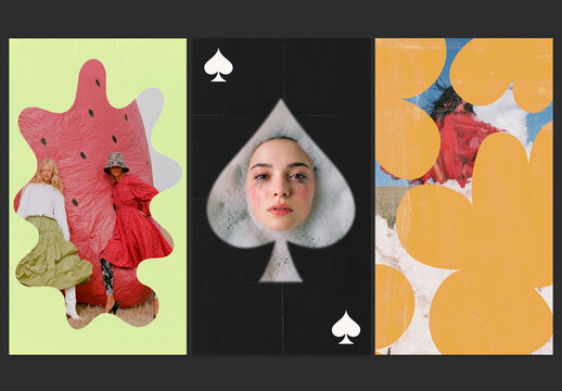 Bold Editorial Fashion Layout Set