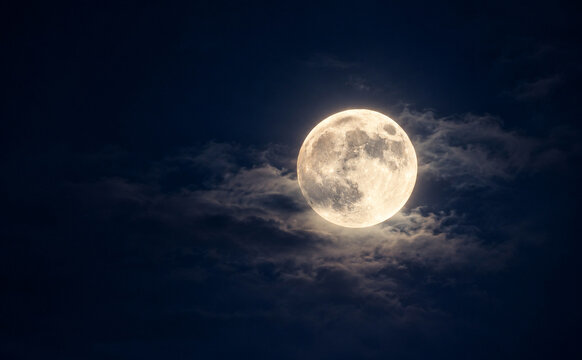 moon and clouds