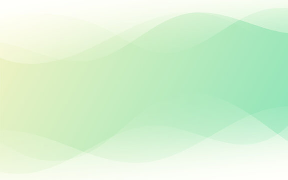Soft Green Wavy Abstract Background with Gentle Flowing Gradient Layers for Modern Design