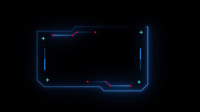 Sci- Frame concept Futuristic HUD Interface Screen Design. Digital titles. HUD GUI futuristic user interface elements set. High tech screen video game. virtual reality