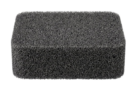 Dark Grey Rectangular Reticulated Foam Sponge