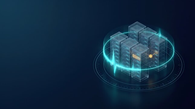 DataCenterObservability-NavyCyanGold-GlassLight-AnalyticsAdvertising-RadarBackground