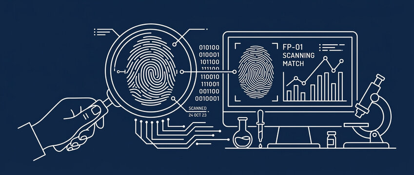 Forensic Fingerprint Analysis Digital Identification and Scientific Investigation