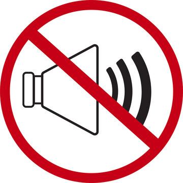 Keep quiet no noise sign icon isolated on transparent background