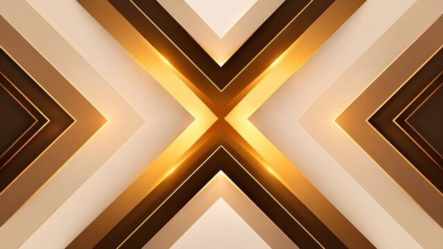 Elegant gold geometric background with sharp converging arrow shapes luxury texture abstract gold