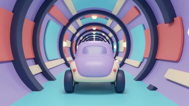 Toy car on the road