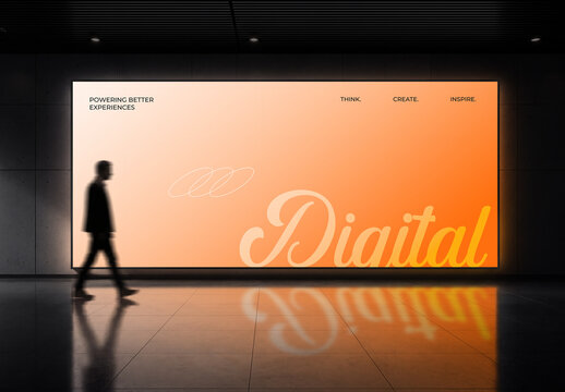 Digital Billboard Screen Mockup