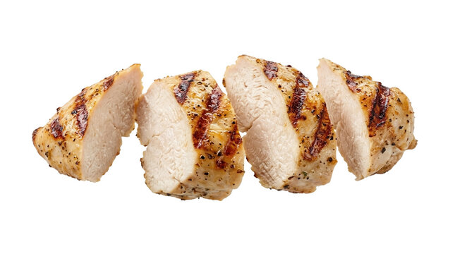 Sliced Grilled Chicken Breast, featuring sliced meat, poultry, healthy food, protein, meal prep, cuisine, tasty, nutrition, barbeque, savory, cooking, food presentation